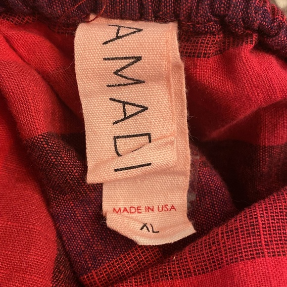 Anthropologie Amadi Melia Striped Linen Shorts Romper Jumper - Picture 14 of 14